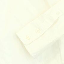 TMT ティーエムティー ビッグホリデー ロゴ刺繍★ 切替 長袖 ボタンダウン シャツ Sz.XL　メンズ 白 日本製 　A4T04148_4#C_画像5