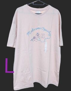 おぱんちゅうさぎ グラフィック Tシャツ Ｌサイズ ピンク gu OpanchuUsagi