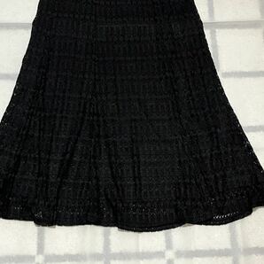 ハニーズ グラシア マーメイド レース スカート (L、ブラック )の画像4