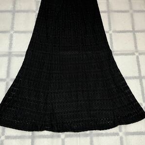 ハニーズ グラシア マーメイド レース スカート (L、ブラック )の画像8