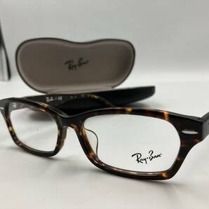 ★Ray-Ban レイバン 眼鏡★メガネ/アクセサリー/ケース付き 現状品 中古品 茶系 ブラウン 度なし おしゃれ E383の画像1