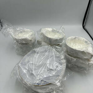  NARUMI BONE CHINA ナルミ ボーンチャイナ カップ＆ソーサー 6客 セット ティーカップ 陶磁器 椀皿 洋食器 未使用 箱なし E150の画像6