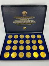 Games of the ⅩⅩⅢrd Olympiad Los Angeles 1984 ロサンゼルス オリンピック 1984年 記念 メダル 24枚セット ケース付き 長期保管品 E480_画像1