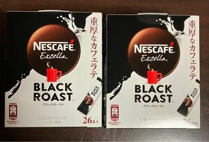 ネスカフェゴールドブレンド　エクセラ　ブラックロースト　重厚なカフェラテ　52本 箱なし　スティックコーヒー　カフェラテ　