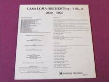 ◎A226/【LP・レコード】/ジャズ『Casa Loma Orchestra Casa Loma Orchestra - Vol. 2: 1930-1937』/Harrison Records LP-T◎_画像2