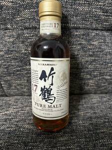 竹鶴17年 ピュアモルト 43度 180ml 希少 未開栓 美品 ウイスキー