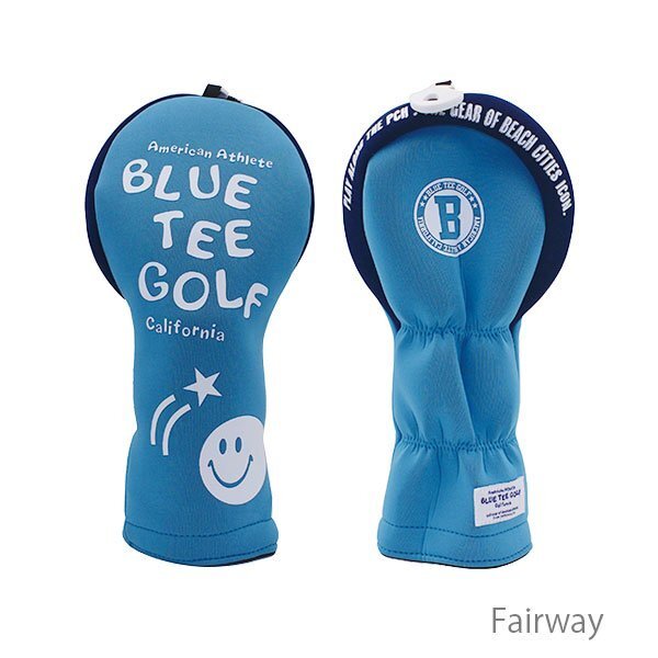 ◎送料無料『HC34タイプ』ブルーティーゴルフ【FWサックス:ストレッチスマイル】フェアウェイ用カバー HC-34 BLUE TEE GOLF