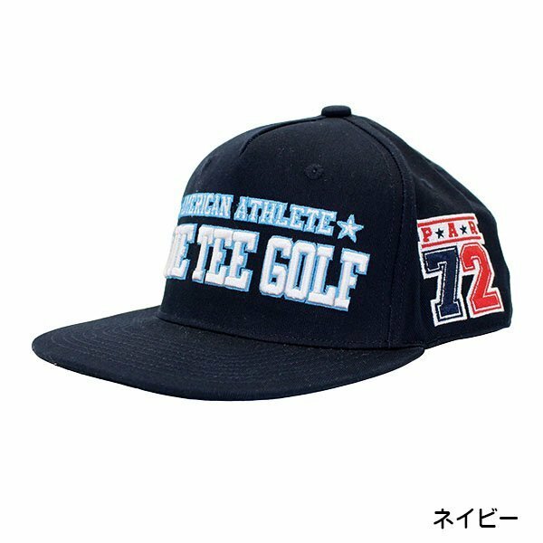 ★③送料無料 ★3.ブルーティーゴルフ 【ネイビー】BTG平つばキャップ【CP-008】BLUE TEE GOLF