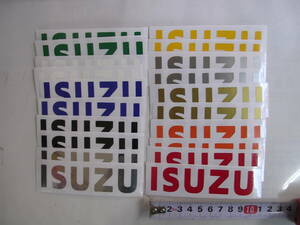 いすゞ　ISUZUステッカー　小　10色ｘ2　２０枚セット　