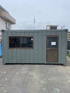 [ gray 3 tsubo house ] container container house super house unit house house lease up office work place warehouse storage room site fixtures material 