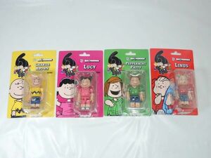 新品 BE@RBRICK ベアブリック PEANUTS ピーナッツ 60周年記念 4体セット CHARLIE BROWN LINUS LUCY PEPPERMINT PATTY