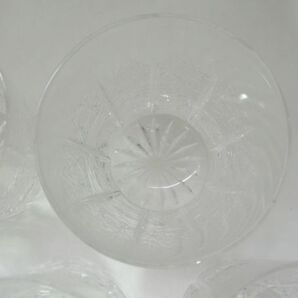 BOHEMIA ボヘミアクリスタル ロックグラス6個セット カットガラス チェコスロバキア製 0331の画像5