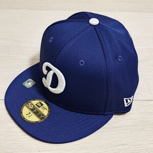 新品 ニューエラ 59Fifty ベースボール キャップ 大谷翔平サイン LA ドジャーズ Dロゴ 7 3/8 MLB 野球 帽子 Y001