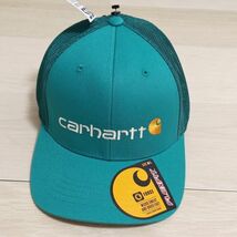 新品 US企画 日本未発売 カーハート Carhartt メッシュキャップ 帽子 Mサイズ グリーン Y007_画像2