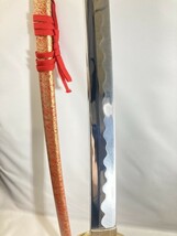 美品 模造刀 飾刀 全長約100cm 刃渡り約73cm ソフトケース入り 0309_画像10