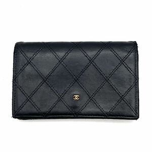 1円 CHANEL シャネル リコローレ ココマーク レザー コイン ケース dK0312H