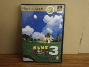 KMG3455★PS2ソフト みんなんのGOLF3 EVERYBODY'S GOLF3 ケース説明書付き 起動確認済み 研磨・クリーニング済み プレイステーション2