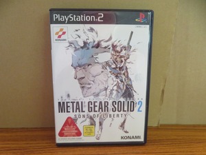 KMG3512★PS2ソフト メタル ギア ソリッド2 METAL GEAR SOLID2 SONS OF LIBERTY ケース説明書付き 起動確認済み 研磨・クリーニング済み