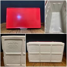 ビンテージ★コールマン/Coleman/クーラーボックス【超希少!レッド★希少サイズ!56QT】【カード/内部トレー/元箱 有】超超入手困難!玉数無!_画像5