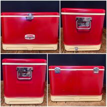 ビンテージ★サーモス/THERMOS★クーラーボックス/COOLER BOX【超希少★レッド/Red☆60s/70s】超超レア!超超入手困難!玉数無!激渋!☆美品☆_画像3