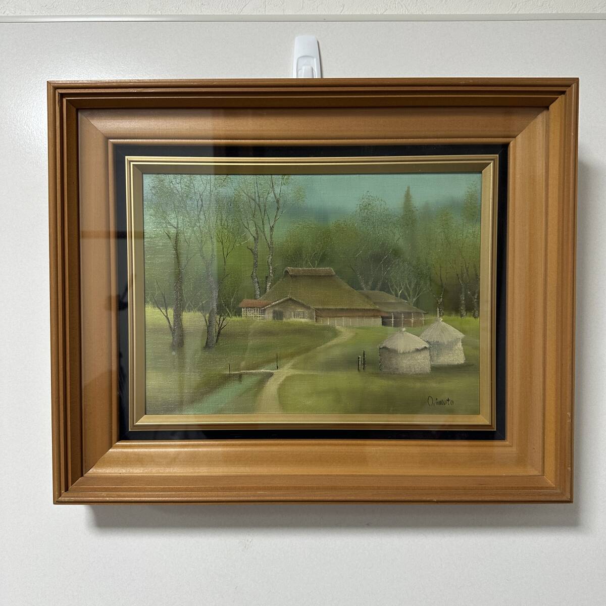 [असली] माइनको ओरिमोटो ओगावा 2nd शुनरीयू प्रदर्शनी F4 आकार पेंटिंग ललित कला (RA-006), चित्रकारी, तैल चित्र, प्रकृति, परिदृश्य चित्रकला