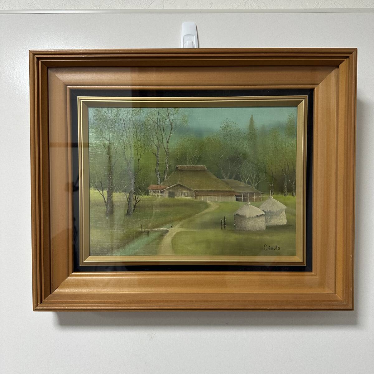 [Genuino] Mineko Orimoto Ogawa 2da Exposición Shunryu Tamaño F4 Pintura Bellas Artes (RA-006), Cuadro, Pintura al óleo, Naturaleza, Pintura de paisaje