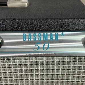 【動作未確認】Fender フェンダー ベースアンプ ヘッドアンプ BASSMAN 50 カバー付き(RR011)の画像2