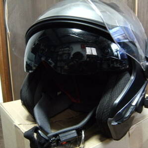 ☆ ZEROS HELMETS ゼロスヘルメット RK-2 シルバーメタリック ジェット型 サイズXL レッドバロン 中古 ☆の画像10