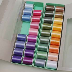 JUKI sewing-cotton embroidery threads Country Palette 2 box set ( lack of equipped ) 33 color Fuji ks250m 60 number polyester 100% Juki country palette