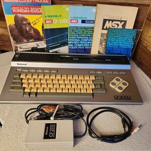 National MSX CF2000　初回付録カセット　取説付き　（RFコンバーター、オーディオケーブル）通電確認 パーソナルコンピューター　まとめて