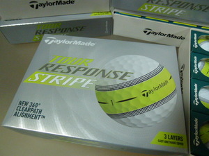 ◆2022年/最新！日本正規品【TaylorMade】New ツアーレスポンス ストライプ！テーラーメイド New TOUR RESPONSE STRIPE/ホワイト/1ダース