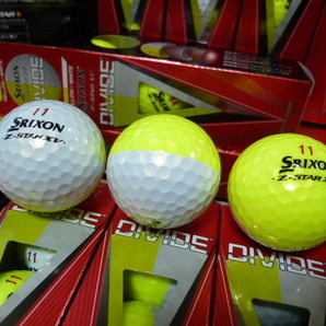 ◆2023年！最新◆SRIXON/スリクソン/日本正規品 NEW Z-STAR XV DIVIDE/イエロー×ホワイト/1ダース/Wナンバー◆松山秀樹！の画像7