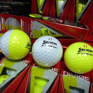 ◆2023年！最新◆SRIXON/スリクソン/日本正規品 NEW Z-STAR XV DIVIDE/イエロー×ホワイト/1ダース/Wナンバー◆松山秀樹！の画像3