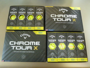 ◆2024年！新登場/正規品◆キャロウェイ ゴルフ CHROME TOUR X TRIPLE TRACK/イエロー/2ダース/Callaway/YE◆クロムツアーX/新品