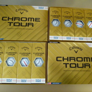 ◆４ダース！2024年/新登場/正規品◆キャロウェイ ゴルフ CHROME TOUR TRIPLE TRACK/ホワイト/Callaway/WH◆クロムツアー/新品の画像1