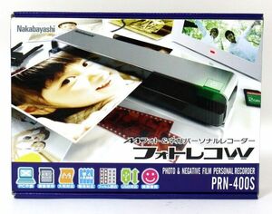 ☆ Nakabayashi A4 Photo &amp; Nega Personal Recorder Photo Reco w Prn-400s ☆ AHB08375 Сканер фильма