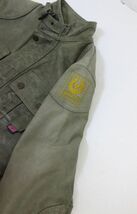 ● Belstaff ベルスタッフ レザージャケット サイズ40 鹿革 イタリア製●NOE09676　カーキ_画像4