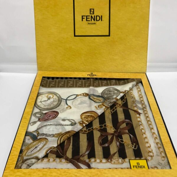 フェンディ ハンカチ 2枚セットFENDI 共箱あり　新品