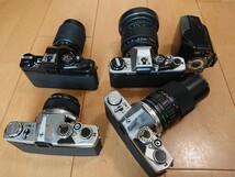 OM1 2台 OM10 2台 50mm F1.4 75-150mm 2本 28-200mm カメラ4台 レンズ4本 ストロボ ジャンク　 オリンパス OLYMPUS_画像3