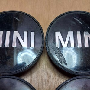 MINI 純正アルミホイールセンターキャップ ブラック４個セット  BMWミニ MINIクーパーの画像3