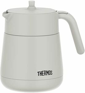 THERMOS 真空断熱ティーポット 700ml（ライトグレー）TTE-700LGY