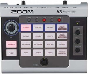 ZOOM ズ―ム ボイスチェンジャー ゲーム実況 ライブ配信 オーディオインターフェース ボーカルプロセッサ V3