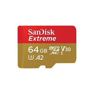 SanDisk 64GB Extreme microSDXC SDSQXA2-064G-GN6MN 海外パッケージ
