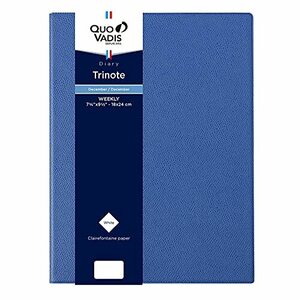 クオバディス 【2024年版】 手帳 ダイアリー 『トリノート/アンパラ』 (週間バーチカル2023年12月始まりB5変型 18×24cm) ブルーオーシャン QUOVADIS qv04801bl