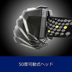 GENTOS(ジェントス) LED ヘッドライト 明るさ400ルーメン/実用点灯3時間/COB(発光面)LED/2色(白&赤)の画像4