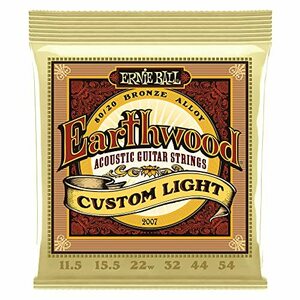 正規品 ERNIE BALL 2007 アコースティックギター弦(11.5-54) EARTHWOOD 80/20 BRONZ