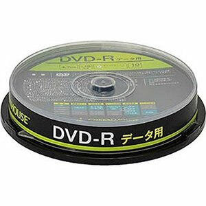 グリーンハウス データ用 DVD-R 10枚組 スピンドル 大容量データを1回記録できるDVD-Rメディア GH-DVD