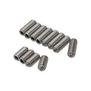 YJB PARTS 国産品 ミリ規格弦高調整イモネジ ステンレス製 (M3-6mm(4P)+8mm(8P)12本入り