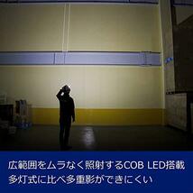 GENTOS(ジェントス) LED ヘッドライト USB充電式 明るさ600ルーメン/実用点灯2.5時間/COB(発光面)LED_画像3