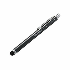 エレコム タッチペン 超高感度タイプ ノック式 iPhone iPad android で使える ブラック P-T